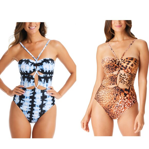 NWT Bar III Womens Keyhole One Piece Swimsuit Monokini  Size S M  $90 LLL60 - Picture 1 of 4
